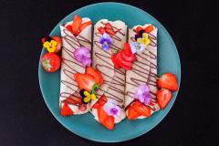 Kesäisen makeat wrapit mansikoilla