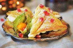 Lehtevät joulukuuset mascarponemoussella