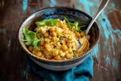 Maghrebin kikherne-kaurapuuro