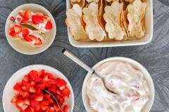 Makeat tacot mansikkarahkalla