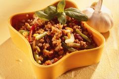 Maukas jauheliharisotto