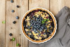 Mustikka-lakritsipiirakka