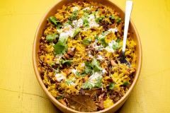 Kantarelli-Jauhelihapihlavi