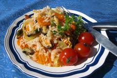 Nopea äyriäisrisotto