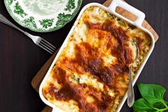 Pinaatti-fetalasagne