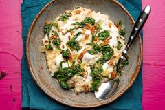 Pinaatti-myslikaurapuuro