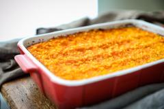 Vegaaninen porkkanalaatikko