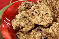 Suklaarusina-kaurakeksit