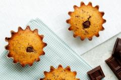 Suklaasydän-muffinit