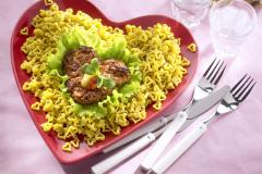 Sydänpihvit sydänpastalla