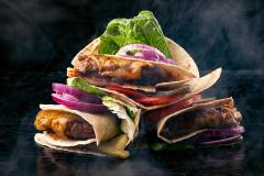 Taiteltu tortillaburger