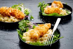 Very crispy chicken Mac&amp;#039;n cheese