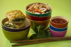 Vietnamilainen äyriäis-papaijasalaatti