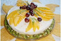 aurinkoinen kookos-mangokakku