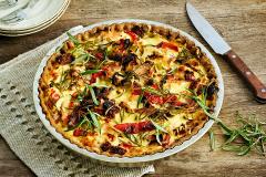 kinkku-kasvispiirakka