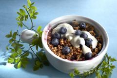 mustikkapiirakka yhdelle ilman uunia