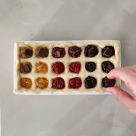 Joulutortut jääpalamuotilla